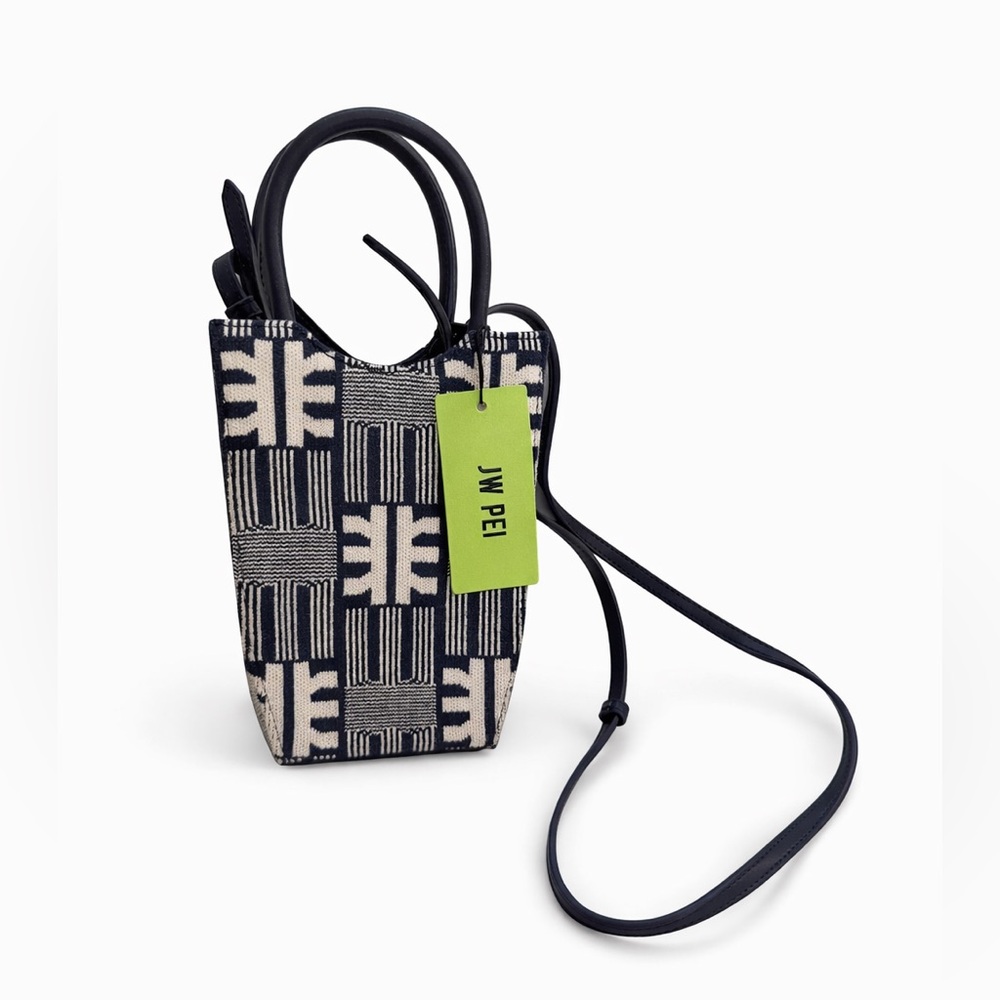 JW PEI - FEI Jacquard Knit Phone Bag - Navy